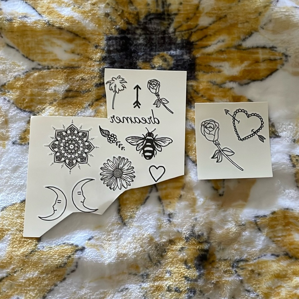 Set of Temporary Tattoos